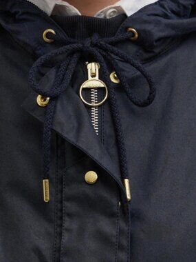 Royal Navy~ Barbour Ryedale Waxed Cotton Jacket MSRP$540 British Elegance